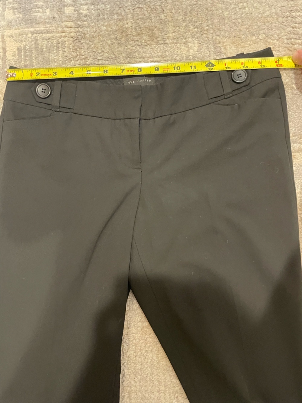 The Limited Drew Fit Black Pants Dress Slacks Office Wear Size 4R Y2K - Picture 7 of 10